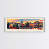 Bydgoszcz Poland Travel Art, City Art, Framed Canvas Print or Metal Wall Art, Europe Travel Poster, Panoramic Wall Art, Extra Wide Wall Art