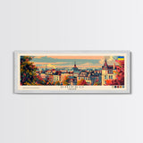 Dnipro Ukraine Wall Art, Panoramic Travel Poster, Panoramic Framed Canvas Print, City Wall Art, Wall Hanging Home Decor, Travel Art