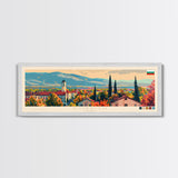 Dobrich Bulgaria Travel Art, City Art, Framed Canvas Print or Metal Wall Art, Europe Travel Poster, Panoramic Wall Art, Extra Wide Wall Art