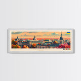 Mariupol Ukraine Wall Art, Panoramic Travel Poster, Panoramic Framed Canvas Print, City Wall Art, Wall Hanging Home Decor, Travel Art