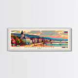 Nizhnevartovsk Russia Travel Art, City Art, Framed Canvas Print or Metal Wall Art, Europe Travel Poster, Panoramic Wall Art, Extra Wide Wall Art