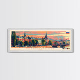 Petrozavodsk Russia Travel Print Wall Art, Panoramic City Art, Travel Art, Wall Decor, Vacation Gift, Framed Canvas Print Or Metal Art