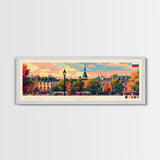 Tver Russia Travel Art, City Art, Framed Canvas Print or Metal Wall Art, Europe Travel Poster, Panoramic Wall Art, Extra Wide Wall Art