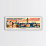 Westminster United Kingdom Wall Art, Panoramic Travel Poster, Panoramic Framed Canvas Print, City Wall Art, Wall Hanging Home Decor, Travel Art