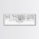 Panoramic Grand Prairie City Map, Texas Art, Map Print, Minimalist Wall Art, Canvas Art, Housewarming Gift, Street Map Art, Closing Gift