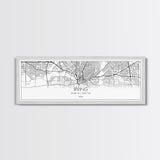 Panoramic Irving City Map, Texas Art, Map Print, Minimalist Wall Art, Canvas Art, Housewarming Gift, Street Map Art, Closing Gift