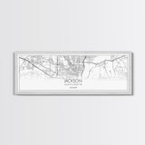 Panoramic Jackson City Map, Mississippi Art, Map Print, Minimalist Wall Art, Canvas Art, Housewarming Gift, Street Map Art, Closing Gift