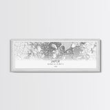 Panoramic Jaipur City Map, India Art, Map Print, Minimalist Wall Art, Canvas Art, Housewarming Gift, Street Map Art, Closing Gift