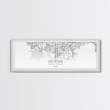 Panoramic Las Vegas  City Map, Nevada Art, Map Print, Minimalist Wall Art, Canvas Art, Housewarming Gift, Street Map Art, Closing Gift