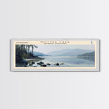 Hottah Lake Framed Canvas Print, Panoramic Lake House Decor, Wall Art, Travel Poster, Stunning Lake Painting, Nature Art