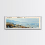 Walker Lake Nevada Panoramic Wall Art, Framed Canvas Print, Lake House Decor, Travel Poster, Serene Landscape, Home Decor