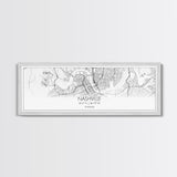 Panoramic Nashville City Map, Tennessee Art, Map Print, Minimalist Wall Art, Canvas Art, Housewarming Gift, Street Map Art, Closing Gift