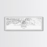 Panoramic Riverside City Map, California Art, Map Print, Minimalist Wall Art, Canvas Art, Housewarming Gift, Street Map Art, Closing Gift