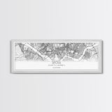 Panoramic Seoul City Map, South Korea Art, Map Print, Minimalist Wall Art, Canvas Art, Housewarming Gift, Street Map Art, Closing Gift