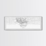 Panoramic Stockton City Map, California Art, Map Print, Minimalist Wall Art, Canvas Art, Housewarming Gift, Street Map Art, Closing Gift