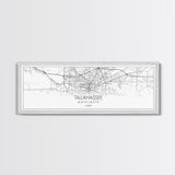 Panoramic Tallahassee City Map, Florida Art, Map Print, Minimalist Wall Art, Canvas Art, Housewarming Gift, Street Map Art, Closing Gift