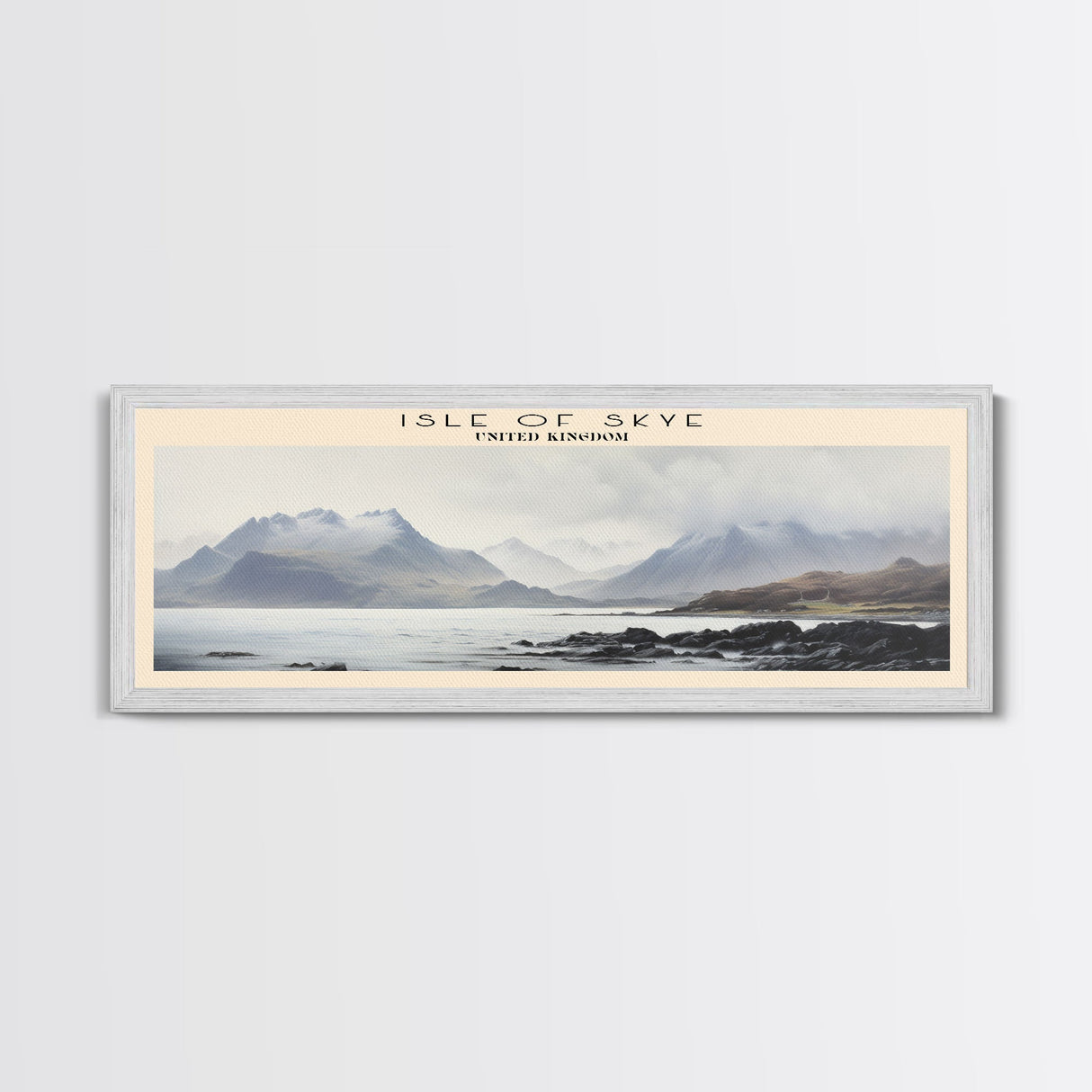 Isle of Skye COUNTRY | Framed Travel Poster Canvas Print | Trendy Wall Art | Watercolor Painting | Living Room Art | Unique Art