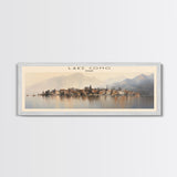 Lake Como Framed Canvas Print Travel Poster | Wall Art | Home Decor | Gift For Travel Lover | Wall Hanging | Original Art