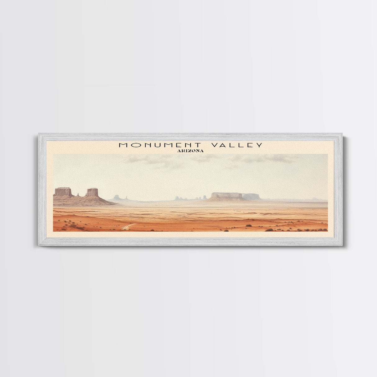 Monument Valley Travel Print Wall Art, Travel Poster Print, Retro Style COUNTRY Home Decor, Wall Hanging, Travel Gift Idea, Unique Metal Art