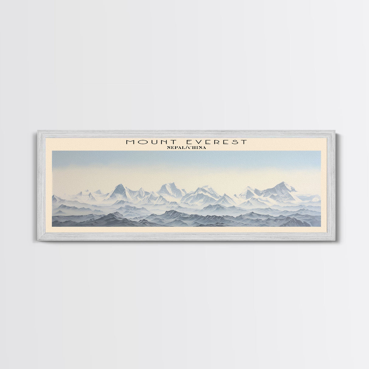 Mount Everest Travel Print Wall Art, Travel Poster Print, Retro Style COUNTRY Home Decor, Wall Hanging, Travel Gift Idea, Unique Metal Art