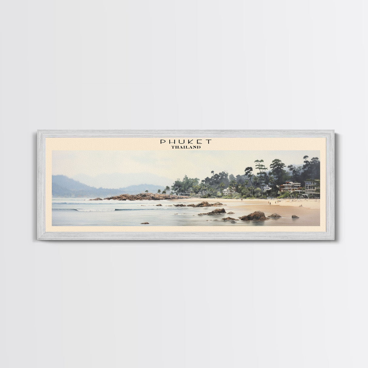 Phuket Framed Canvas Print Travel Poster | Wall Art | Home Decor | Gift For Travel Lover | Wall Hanging | Original Art