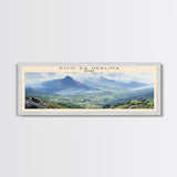 Pico da Neblina COUNTRY | Framed Travel Poster Canvas Print | Trendy Wall Art | Watercolor Painting | Living Room Art | Unique Art