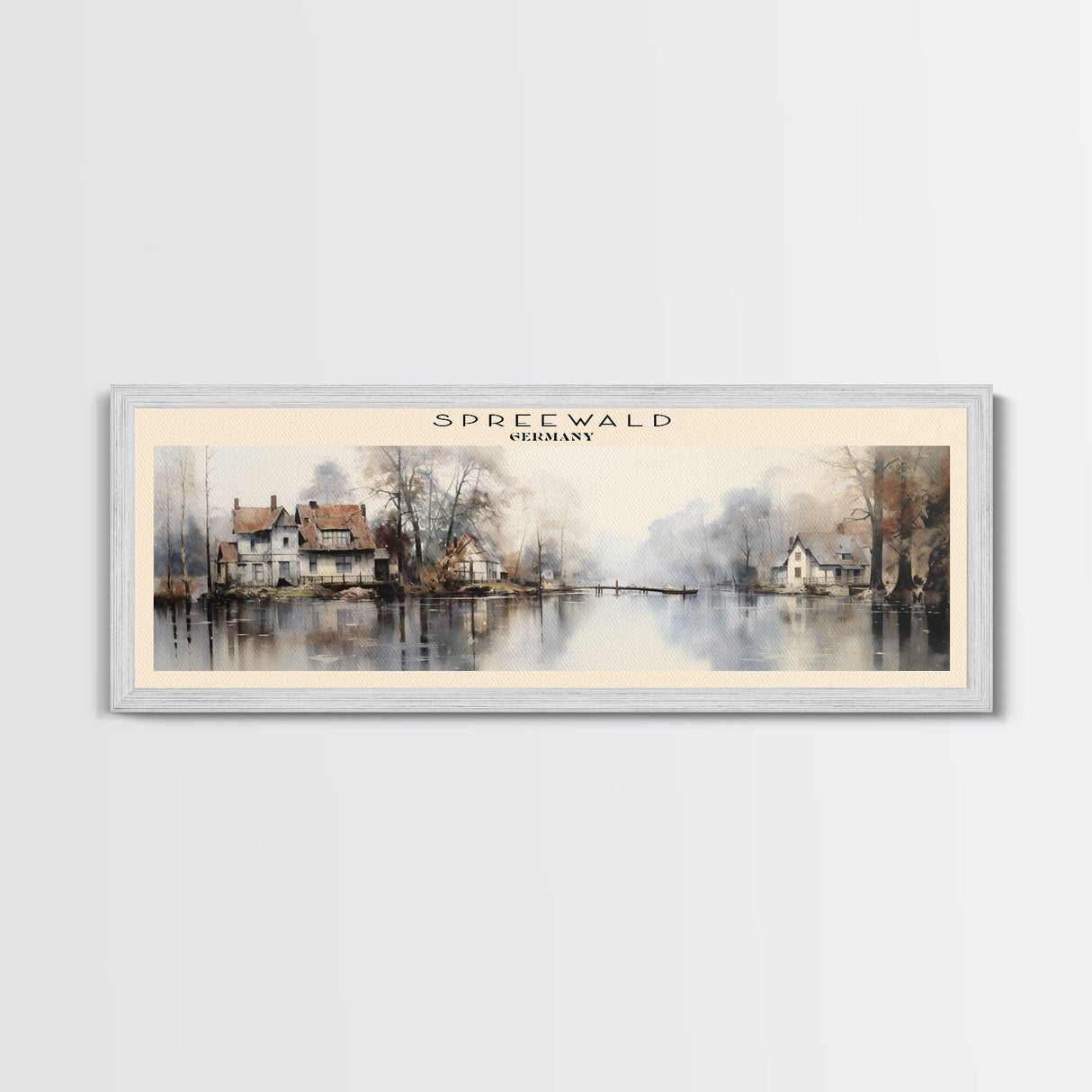 Spreewald Travel Print Wall Art, Travel Poster Print, Retro Style COUNTRY Home Decor, Wall Hanging, Travel Gift Idea, Unique Metal Art