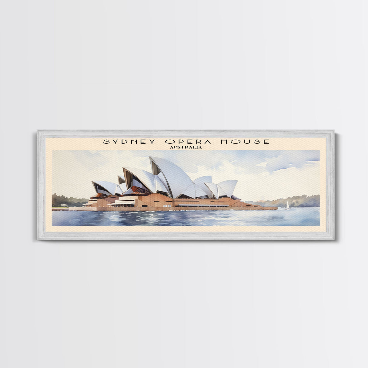 Sydney Opera House Framed Canvas Print Travel Poster | Wall Art | Home Decor | Gift For Travel Lover | Wall Hanging | Original Art