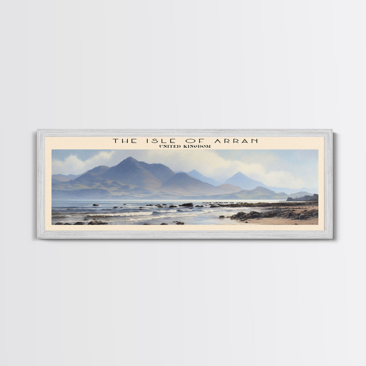 The Isle of Arran Travel Poster Print, Framed Canvas Wall Art, Metal Wall Art, COUNTRY art, Gift For Him, Travel Wall Art, Travel Lover Gift