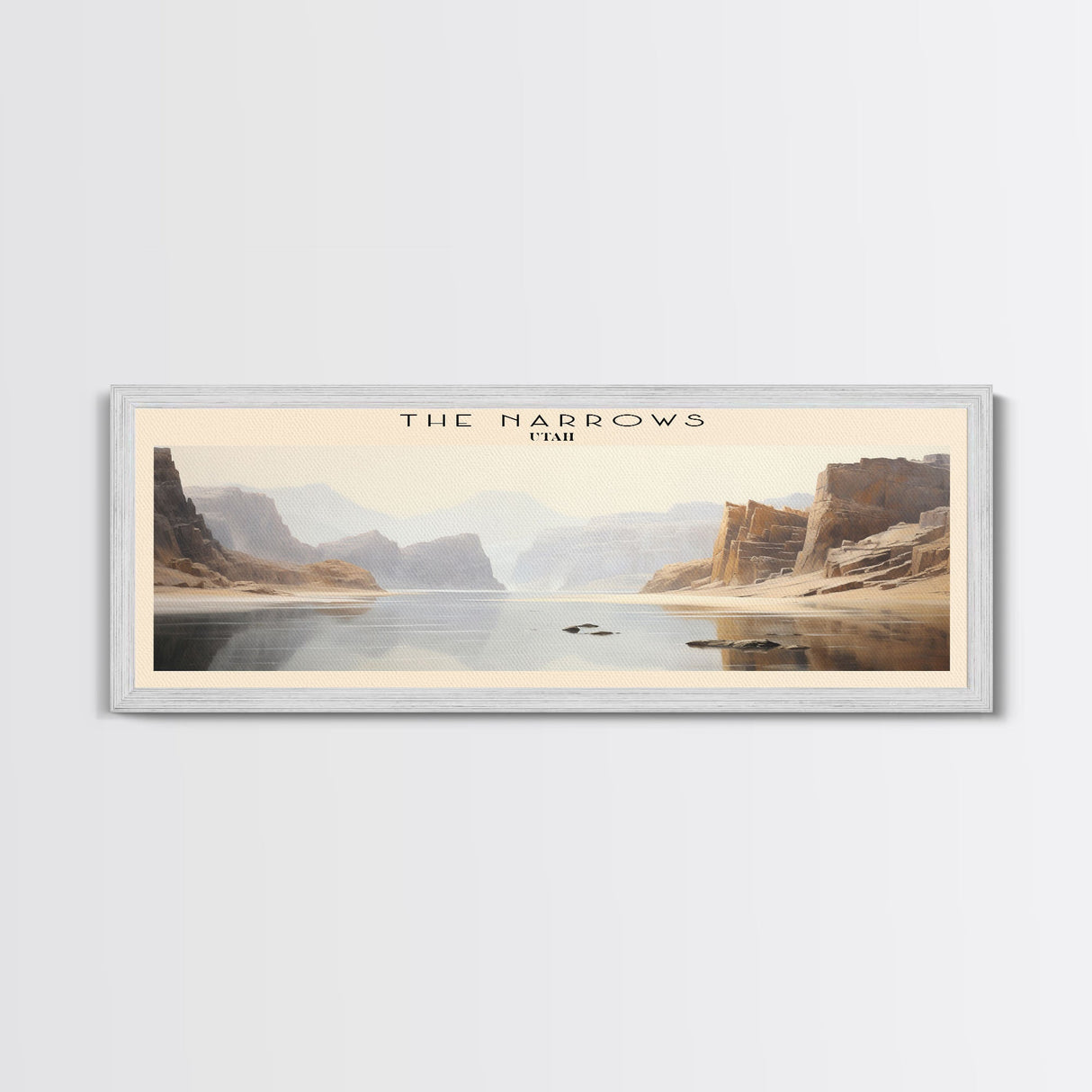 The Narrows Travel Poster Print, Framed Canvas Wall Art, Metal Wall Art, COUNTRY art, Gift For Him, Travel Wall Art, Travel Lover Gift