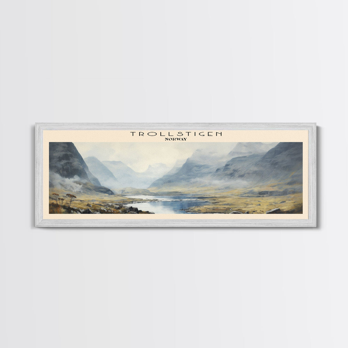 Trollstigen COUNTRY Travel Poster Print, Framed Canvas Print, COUNTRY Travel Art, Wood Framed Art, Wall Hanging, Home Decor