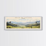 Valle de Cocora COUNTRY Travel Poster Print, Framed Canvas Print, COUNTRY Travel Art, Wood Framed Art, Wall Hanging, Home Decor