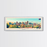 Adelaide, Australia Panoramic Travel Poster Canvas Print, Adelaide, Australia Painting, Australia Art, Adelaide Panoramic Travel Art, Travel Painting