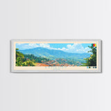 Bamenda, Cameroon Panoramic Travel Poster Canvas Print, Bamenda, Cameroon Painting, Cameroon Art, Bamenda Panoramic Travel Art, Travel Painting