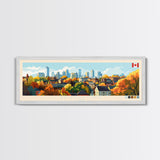 Panoramic Travel Poster Brantford, Canada Canvas Print, Brantford, Canada Painting, Canada Art, Brantford Travel Art, Guest Room Painting