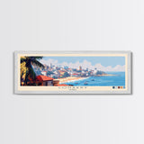 Conakry, Guinea Panoramic Travel Poster Canvas Print, Conakry, Guinea Painting, Guinea Art, Conakry Travel Art, Guest Room Painting