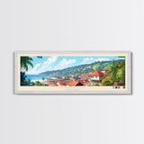 Kenema, Sierra Leone Travel Poster Panoramic Canvas Print, Kenema, Sierra Leone Painting, Sierra Leone Art, Kenema Travel Art, Guest Room Painting