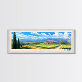 La Rioja, Argentina Panoramic Travel Poster Canvas Print, La Rioja, Argentina Painting, Argentina Art, La Rioja Panoramic Travel Art, Travel Painting