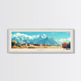 Merlo, Argentina Travel Poster Panoramic Canvas Print, Merlo, Argentina Painting, Argentina Art, Merlo Travel Art, Guest Room Painting