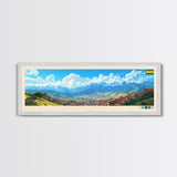 Montero, Bolivia Panoramic Travel Poster Canvas Print, Montero, Bolivia Painting, Bolivia Art, Montero Travel Art, Guest Room Painting