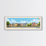 Navan, Ireland Travel Poster Panoramic Canvas Print, Navan, Ireland Painting, Ireland Art, Navan Travel Art, Guest Room Painting