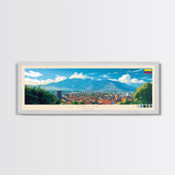 Neiva, Colombia Panoramic Travel Poster Canvas Print, Neiva, Colombia Painting, Colombia Art, Neiva Panoramic Travel Art, Travel Painting