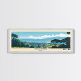 Ngong, Kenya Panoramic Travel Poster Canvas Print, Ngong, Kenya Painting, Kenya Art, Ngong Panoramic Travel Art, Travel Painting