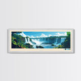 Nova Iguacu, Brazil Panoramic Travel Poster Canvas Print, Nova Iguacu, Brazil Painting, Brazil Art, Nova Iguacu Travel Art, Guest Room Painting