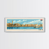 Porto Alegre, Brazil Panoramic Travel Poster Canvas Print, Porto Alegre, Brazil Painting, Brazil Art, Porto Alegre Travel Art, Living Room Painting