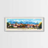 Resistencia, Argentina Panoramic Travel Poster Canvas Print, Resistencia, Argentina Painting, Argentina Art, Resistencia Travel Art, Guest Room Painting