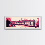 Ripon, England Panoramic Travel Poster Canvas Print, Ripon, England Painting, England Art, Ripon Panoramic Travel Art, Travel Painting