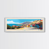 San Bernardo, Chile Panoramic Travel Poster Canvas Print, San Bernardo, Chile Painting, Chile Art, San Bernardo Travel Art, Living Room Painting