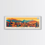 San Salvador de Jujuy, Argentina Panoramic Travel Poster Canvas Print, San Salvador de Jujuy, Argentina Painting, Argentina Art, San Salvador de Jujuy Panoramic Travel Art, Travel Painting