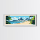 Santo Andre, Brazil Panoramic Travel Poster Canvas Print, Santo Andre, Brazil Painting, Brazil Art, Santo Andre Panoramic Travel Art, Travel Painting